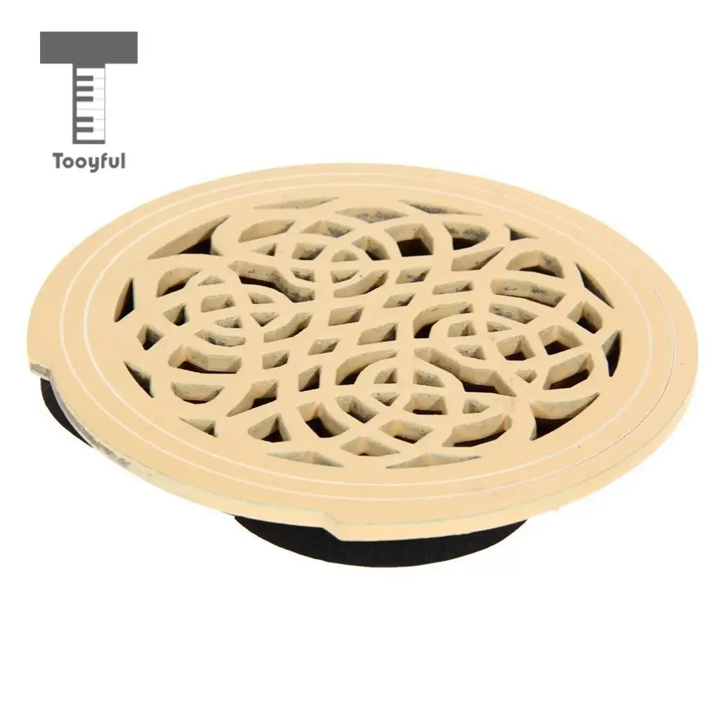 Tooyful Wood Acoustic Guitar Soundhole Cover Feedback Buster for 40'' 41'' Guitar Parts Accessories