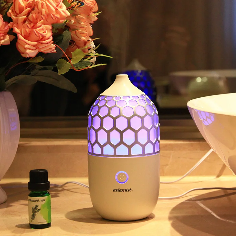 

New 90ML Household Aroma Diffuser Air Humidifier Mute Fine Fog Ultrasonic Aromatherapy Essential Oil Diffuser Colorful Light