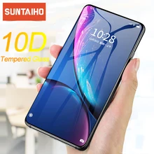 Suntaiho 10D закаленное стекло для iPhone 11 Pro Max X XR XS полная изогнутая Противоударная Защитная пленка для экрана для iPhone 11 8 7 6S