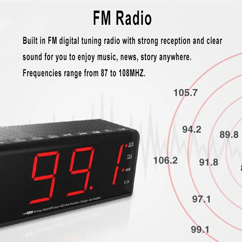 LEADSTAR MX-20 Будильник bluetooth динамик Портативный беспроводной 3D стерео динамик с микрофоном Handfree 2000 мАч TF FM AUX