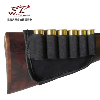 

Tactical Neoprene 12 Gauge Cartridge Slide Shot gun Buttstock Shell Holder Pouch Hunting Equipment Shooting Bag