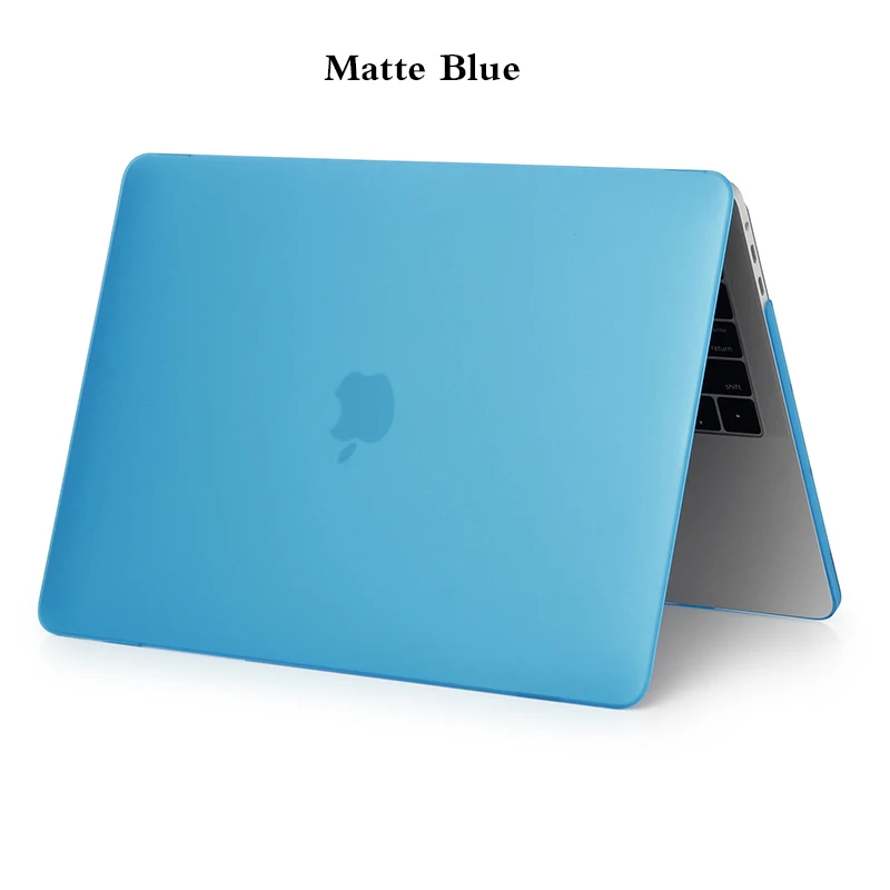 Защитный чехол для пульта матовый чехол для ноутбука MacBook Air 11 13 дюймов A1466 A1932 Pro 13 15 retina A1706 A1708 A1989 - Цвет: Matte Water Blue