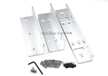 

Single door Z & L Mounted Bracket Clamp LZ Stents For 280KG 600lbs Force Magnetic Lock Door office RFID Lock