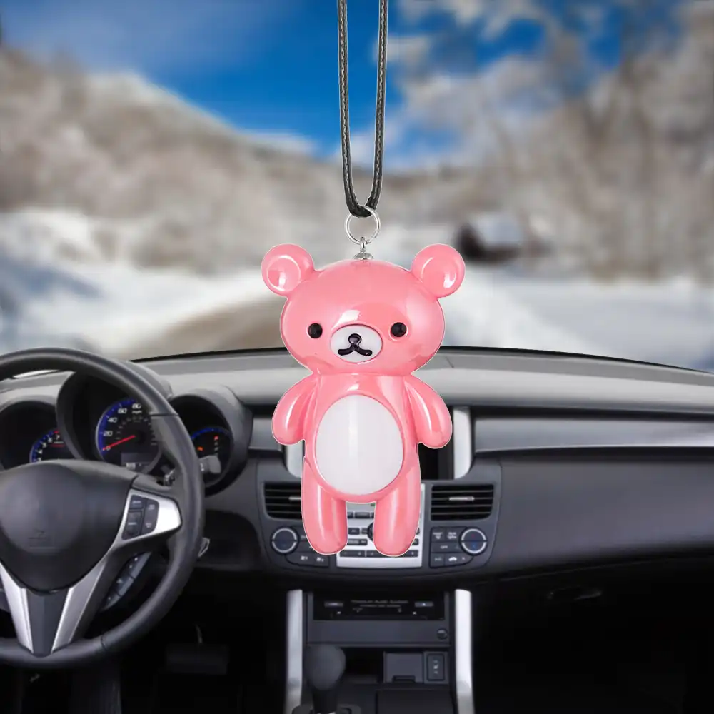 Car Pendant Hanging Acrylic Cartoon Cute Bear Automobile Interior