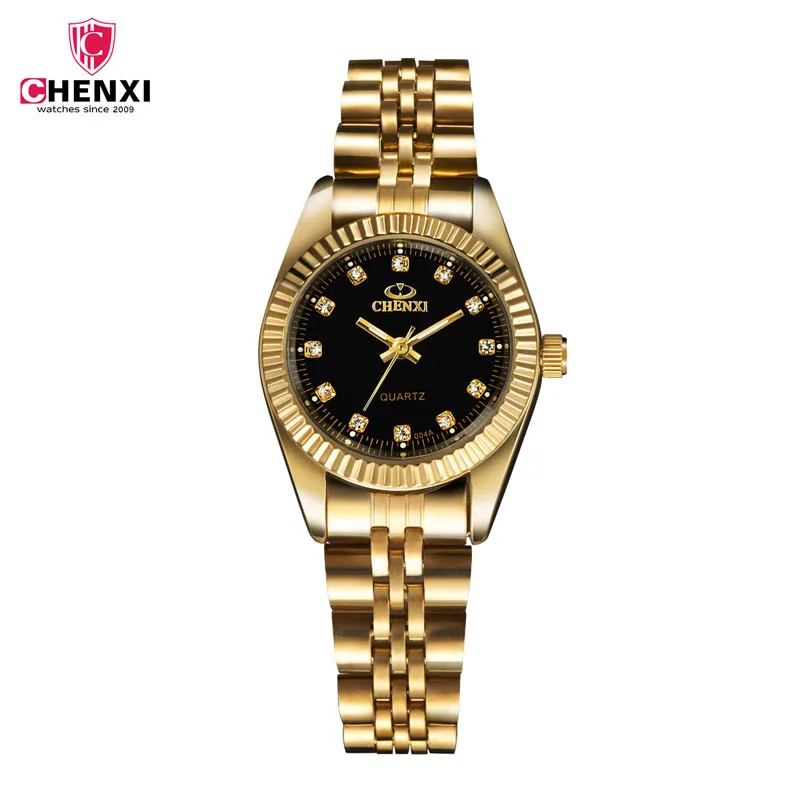 

CHENXI Fashion Women's watches Gold Stainless Steel Ladies Wrist Watch Casual Dress Female Quartz Clock Women Bracelet watch 40