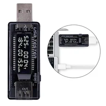 ЖК-дисплей USB детектор Вольтметр Амперметр мощность ёмкость тестер метр Напряжение Ток зарядное устройство