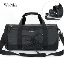 Большая Дорожная сумка для мужчин и женщин, водонепроницаемая сумка, женская сумка через плечо, сумка-тоут, с принтом, независимая обувь, сумка для хранения, вещевой мешок