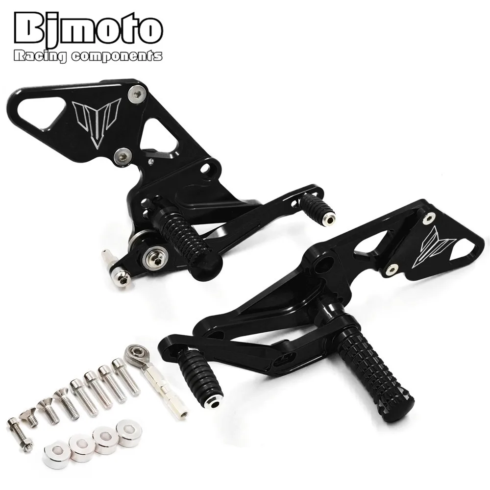 Bjmoto для Yamaha MT07 2013 2014 2015 2016 2017 FZ07 подставка ног мотоцикла CNC заготовка Peg комплект