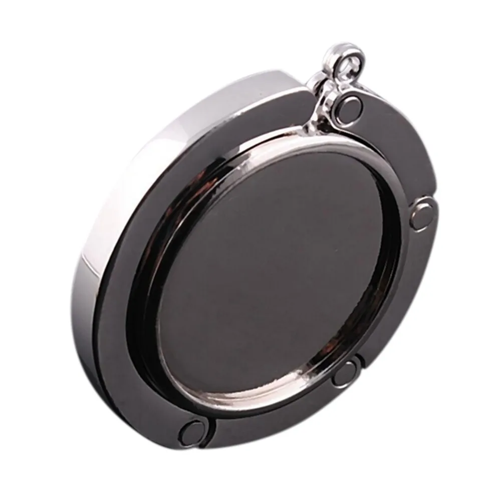 1Pcs Portable Unique Folding Crystal Alloy Purse Handbag Bag Hanger finders-key-purse-key-purse-hanger