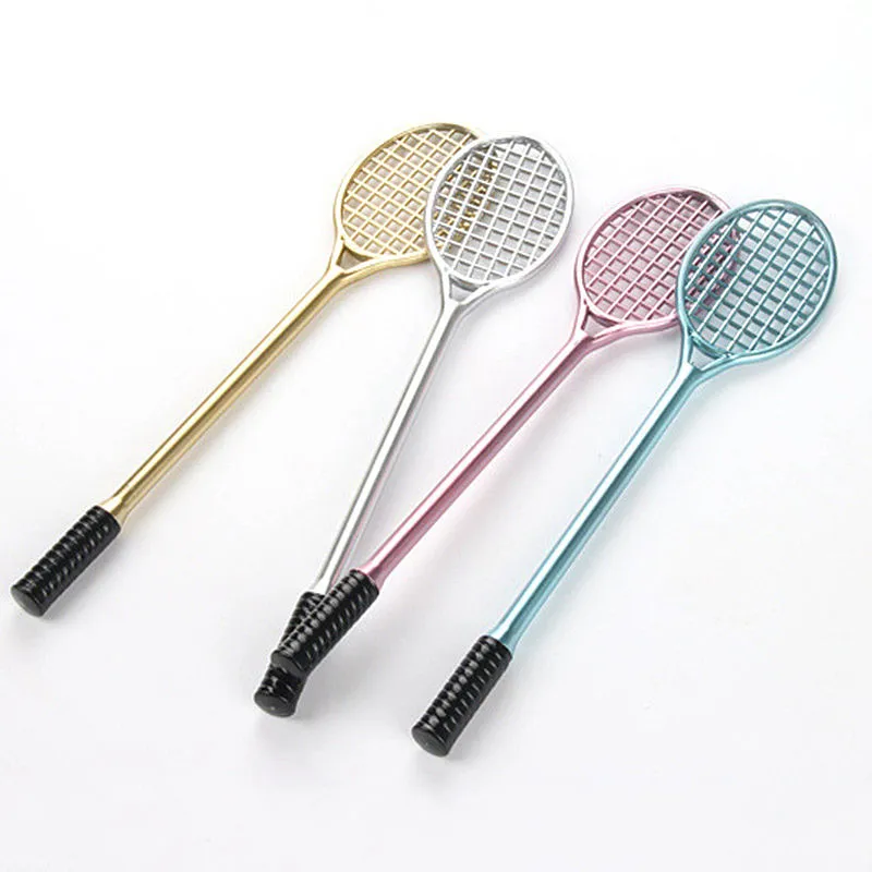 

12 Pcs/lot Novelty Battledore Gel Pens Stationery Writing Pen Cute Office School Supplies Students Kawaii Badminton Kids Gifts