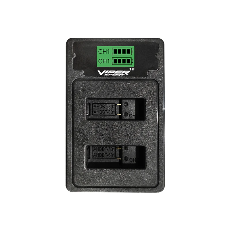 

Viper Dual Battery Charger with USB Cable Type-C and Mirco USB Port for GoPro HERO7 Black GoPro HERO6 Black GoPro HERO5 Black