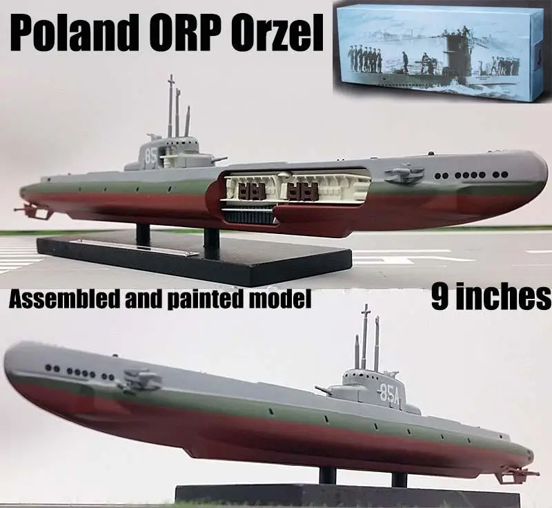 

WWII Poland submarine ORP Orzeł incident 1938 U-boat 1/350 Atlas diecast boat
