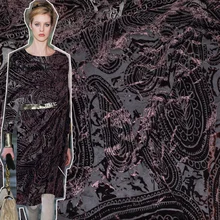 Темно-красного вина действительно жаккардовая ткань бархат ткани lace Limited толщиной весной/100*110 см