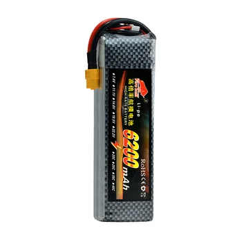 

HUONIU Power 7.4V 11.1V 14.8V 22.2V 6200mAh 45C 2S 3S 4S 6S Rechargeable Lipo Battery XT60 T other Plug For RC Drone Car Boat
