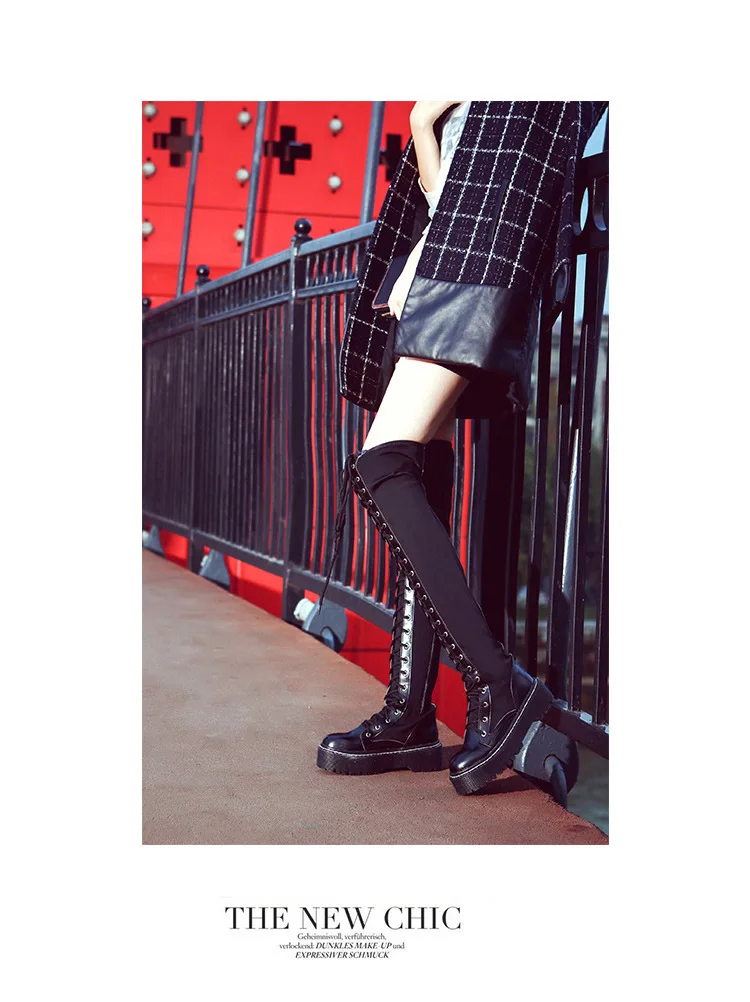 Koovan Women's Over The Knee Boots 2021 New Autumn And Winter New High-heeled Women's  Side Zipper Stovepipe Long Elastic Shoes