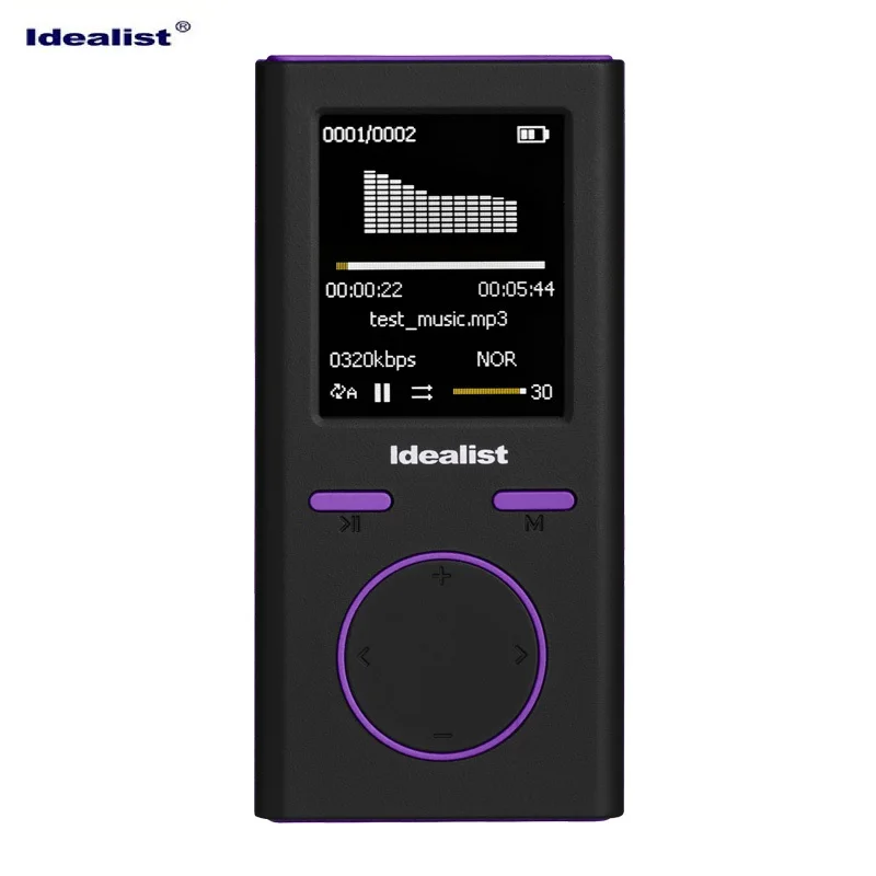 Idealism резиновый спортивный проигрыватель MP4 светильник для студентов видео