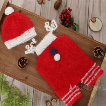 

Lovely Baby Cap Crochet Knitted Snowman Outfit Neutral Pant and Hat photo Props Newborn Christmas Outfit Infant Shower Gift