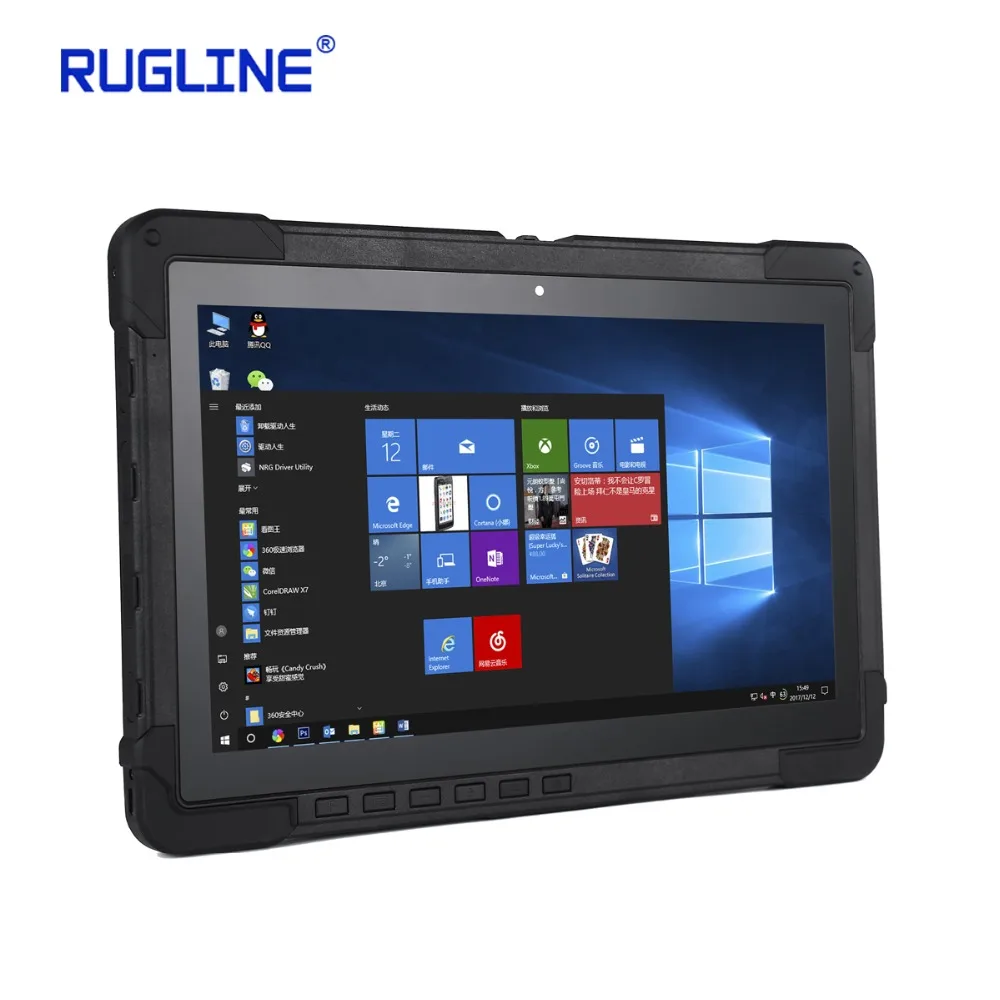 RUGLINE RX11 вторая веб-камера 11,6 дюймов ноутбук прочный планшетный ПК Windows 10 Домашняя ОС 8 Гб 128 ГБ