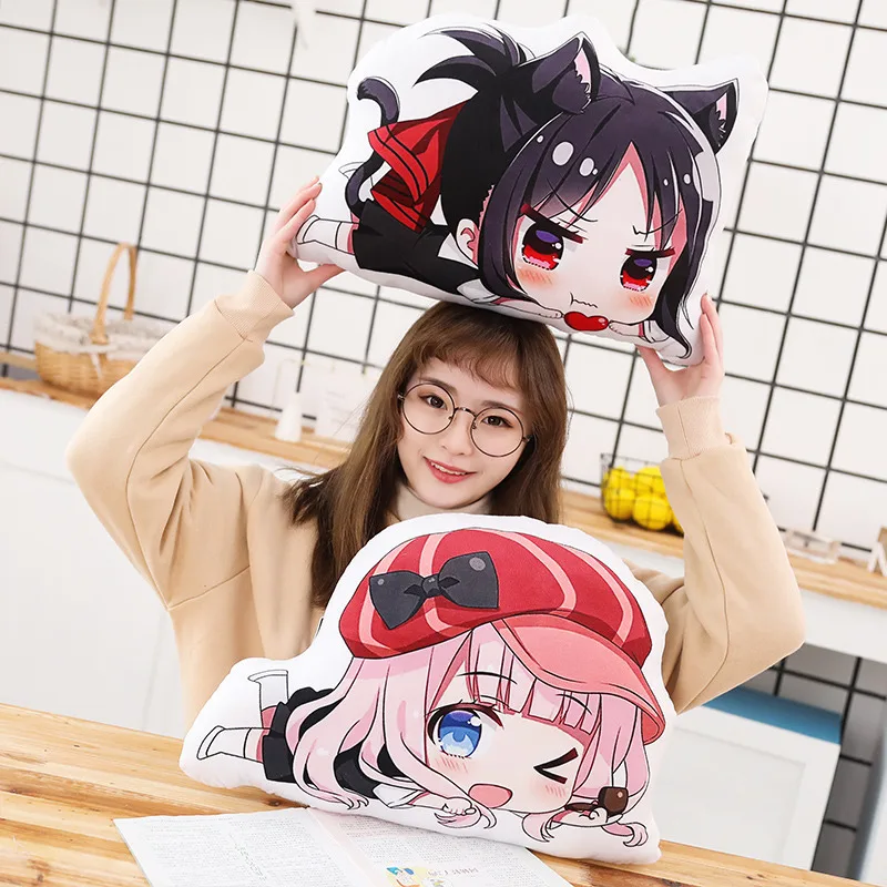 

1pc 30*45cm Anime Kaguya-sama: Love is War Fujiwara Chika Shinomiya Kaguya Cosplay Plush Doll Stuffed Toys Gifts