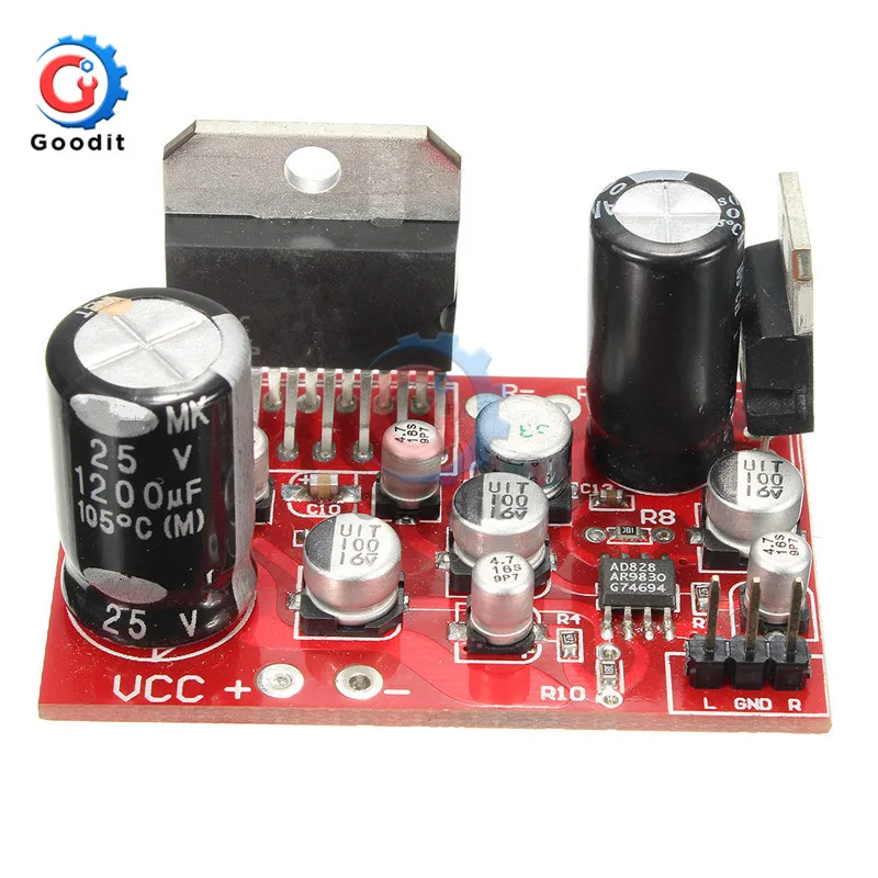 DC 12V TDA7379 38W+38W Stereo Amplifier Board w/AD828 Preamp Super Than NE5532 Amplifiers Boards Integrated Circuits