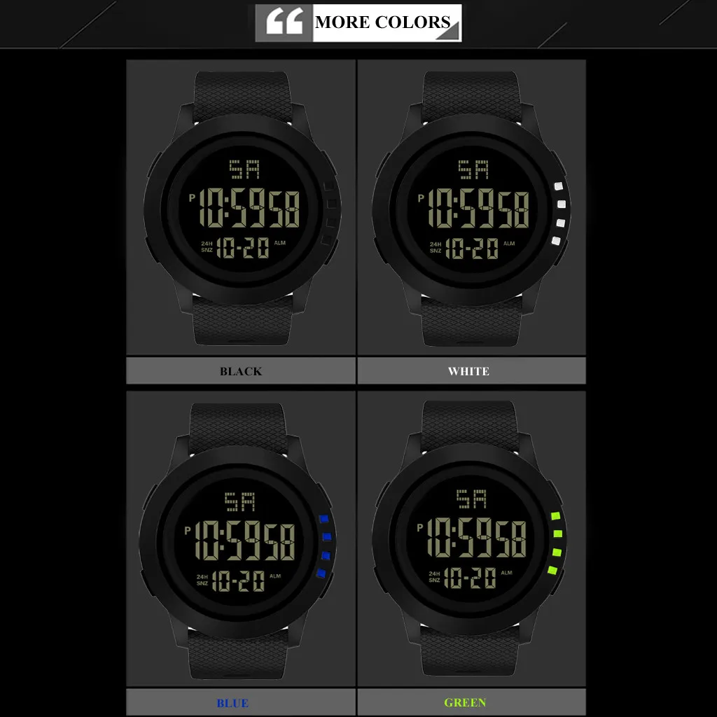 Роскошные спортивные часы, мужские цифровые наручные часы, военные спортивные часы, светодиодный, водонепроницаемые, Часы montre reloj relogio, электронные часы