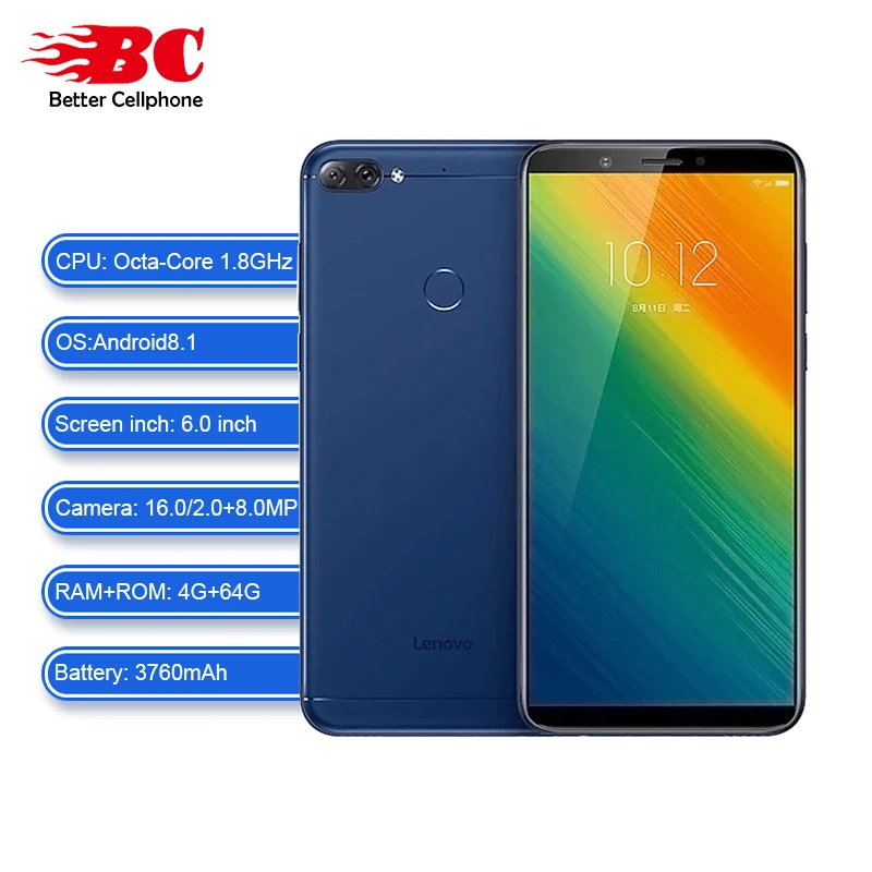 

Lenovo K5 Note SmartPhone Rear Camera 16MP Front Camera 8.0MP Snapdragon 450 Octa-Core 3760mAh fingerprint 4GB+64GB OTG