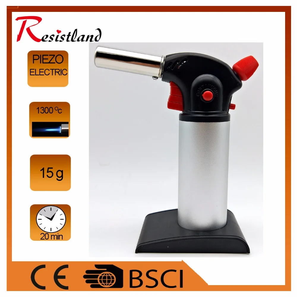 

High quality Inflatable Butane Lighter Automatic Piezo electricity ignite Gas Torch outdoor Camping BBQ Soldering welding