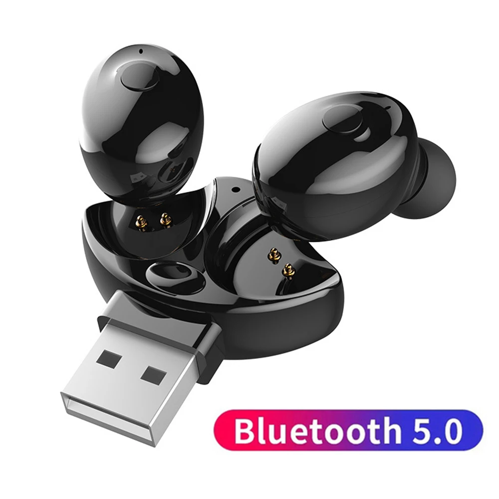 

Sicneka TWS Bluetooth 5.0 Earphone USB Charger Mini earbuds Waterproof IPX5 Stereo Sport Earphone Headset with Mic for IOS