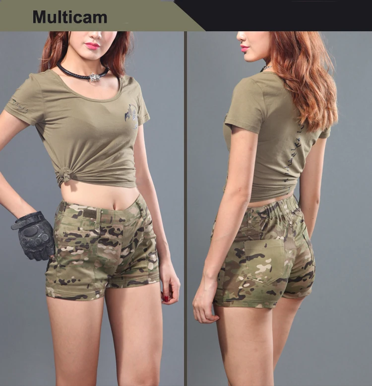 

Multicam Camouflage Tactical Woman Culottes Skirts MCBK Woman Hot Skirt Shorts