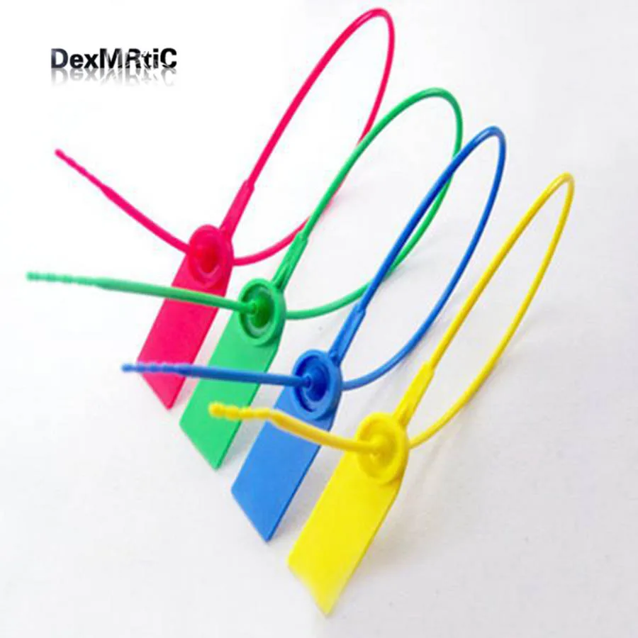20pcs Customizable Plastic wire seals Iron sheet cable Ties Plastic