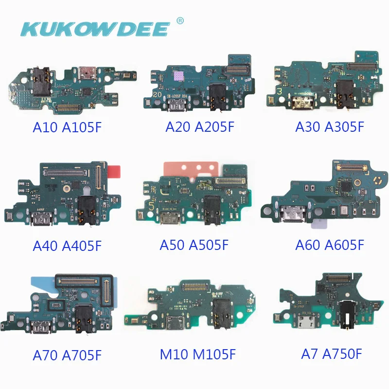 2 шт. зарядка через usb Порты и разъёмы Разъем Зарядное устройство Flex кабель для samsung Galaxy A70 A60 A50 A40 A30 A20 A10 M10 A750F