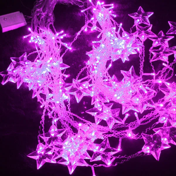 

8m 192 Bulbs Fairy LED Christmas Lighting Lamp Curtain Garland Star Flash String Light For Home Holiday party wedding decoration