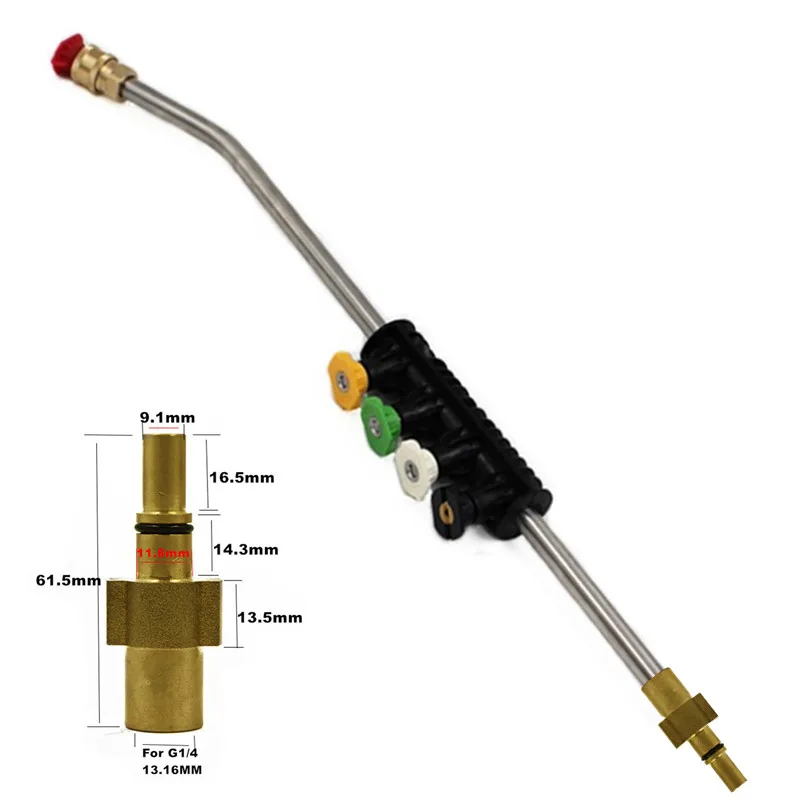 

High Pressure Washer Gun Jet Spear For Black Decker Skil 0760 Makita AR Blue With Adjustable Angle Nozzle Sprayer