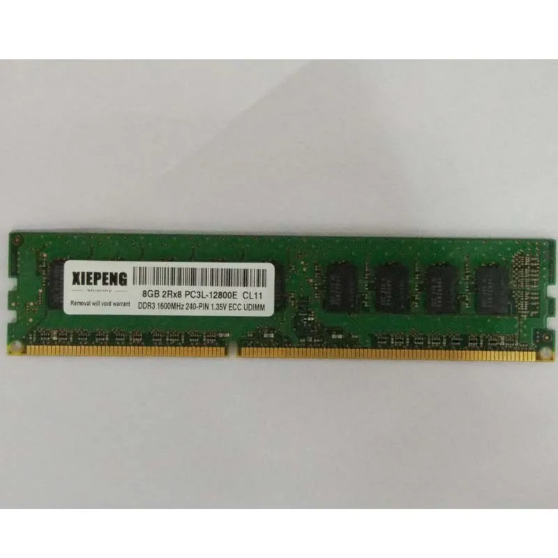 Память для Lenovo x3250 M5 x3100 thinkserverer TS440 TS140 RAM 8 Гб DDR3L 1600 МГц 4 2Rx8 PC3L 12800E без буфера