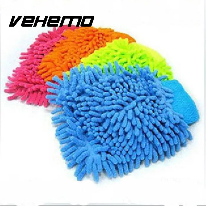 Vehemo Чистящая губка стиральная перчатка для автомойки полотенце для рук из микрофибры