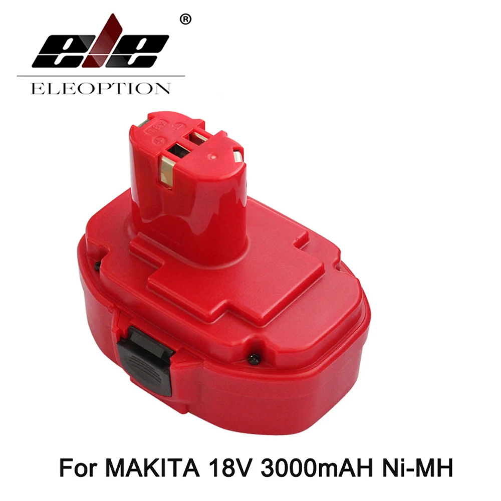 

ELEOPTION 18V 3.0Ah 3000mAh Rechargeable Power tool Battery For Makita 18 Volt 192827-3 192826-5 1822 1823 Free Shipping