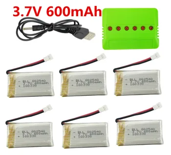 

Syma X5C X5C-1 X5A X5 X5SC X5SW H5C V931 SS40 FQ36 T32 5W H42 Lipo Battery Charger 6Pcs 3.7V 600mAh 20C Battery