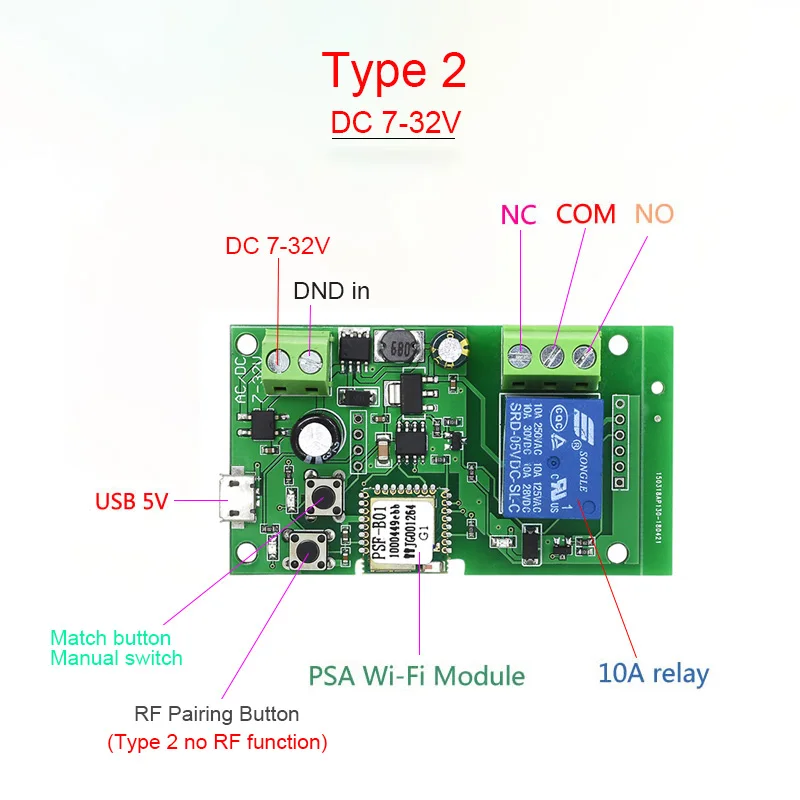 Sonoff wifi переключатель беспроводной релейный модуль DC5V/12 в 24 в 32 В инчинг/самоблокирующийся умный дом автоматизация для доступа к компьютеру