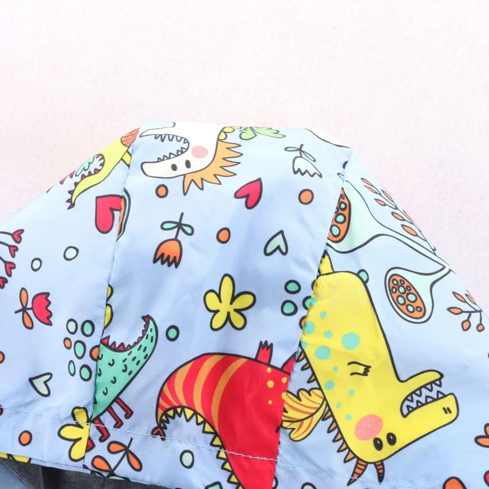 Детская куртка для малышей Осенняя Куртка Верхняя одежда куртка с капюшоном "Динозаврик" ветровка Мода горячая распродажа