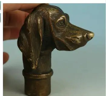 

100% brass Pure Copper Brass Grandpa Good Lucky crafts decoration Fierce Chinese Old Hand Carved Dog Statu