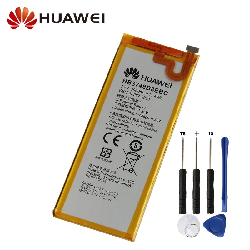 

Original Replacement Battery For Huawei C199 Ascend G7 G7-TL100 C199-CL00 HB3748B8EBC Genuine Phone Battery 3000mAh