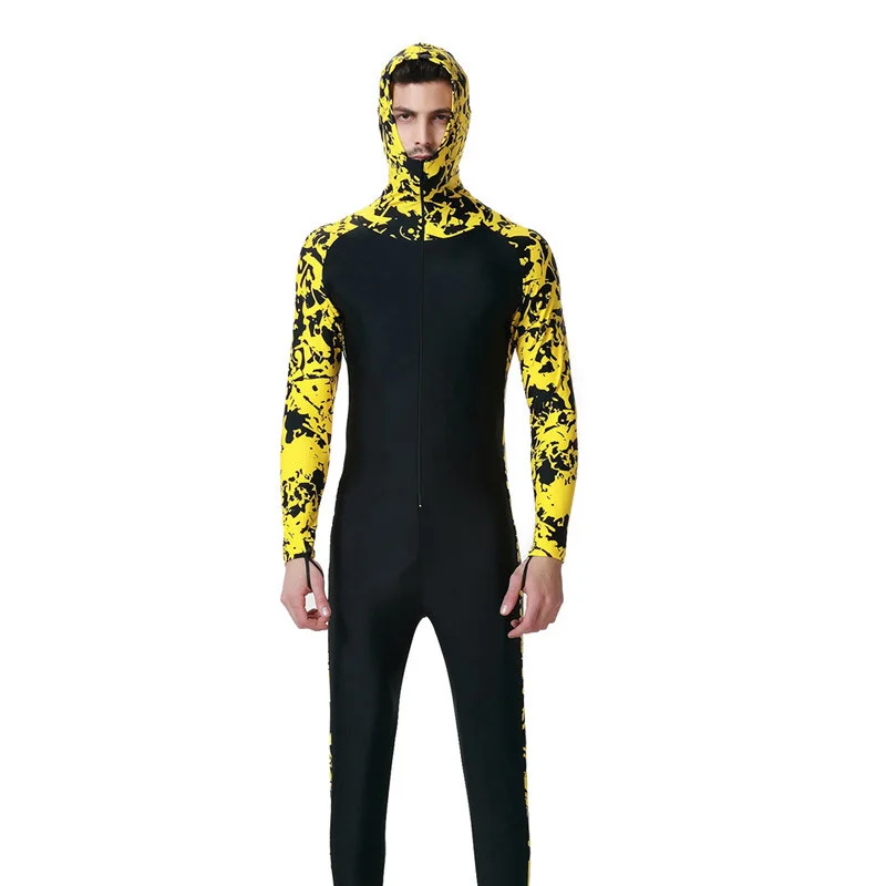 Лайкра с длинным рукавом мужской водолазный костюм UPF50+ Плавание Серфинг полный купальные костюмы Дайвинг оснастки для мужчин t