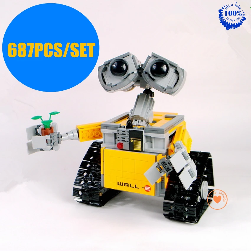 

SELLWORLDER bricks 16003 Idea Robot WALL E 687pcs Legoinglys Block Birthday Gifts For Children