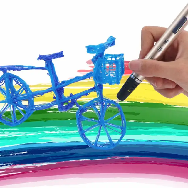 Cheap  New Dewang D7 1.75mm ABS/PLA 3D Printing Pen Doodle Kids Adult Drawing DIY Filament Modeling Pencil 