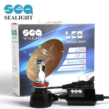SEALIGTH Высокой Мощности 90 Вт 10000LM H8 H9 H11 СВЕТОДИОДНОЕ Освещение Свет автомобилей Дневного Света DRL Вождение Автомобиля Лампа Противотуманных фар