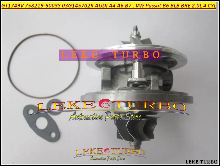 Turbo Cartridge CHRA GT1749V 758219-5003S 758219 03G145702K 03G145702F For AUDI A4 A6 For Volkswagen VW Passat B6 BLB BRE 2.0L (1)