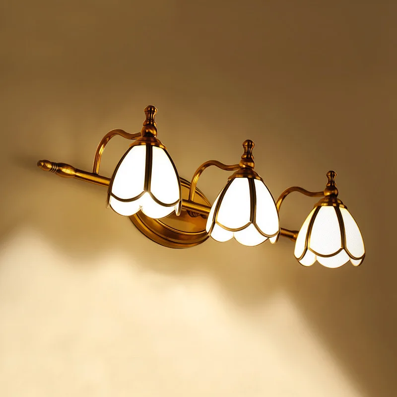 

YOOK European Luxury LED Wall Lamp Copper Wall Lamp Headlamp Waterproof Bathroom 220V 110V E27