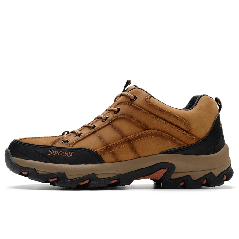 

Waterproof Hiking Shoes for Men Trekking Shoes Genuine leather Men Mountain Shoes Outdoor Climbing walking shoes size 38-46