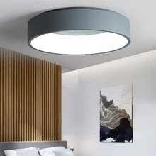 Black/white/Gray Minimalism Modern LED ceiling lights for living room bed room lamparas de techo LED Ceiling Lamp light fixtures white black finish living room bedroom study room led ceiling lights lampara de techo modern led ceiling lamp fixtures