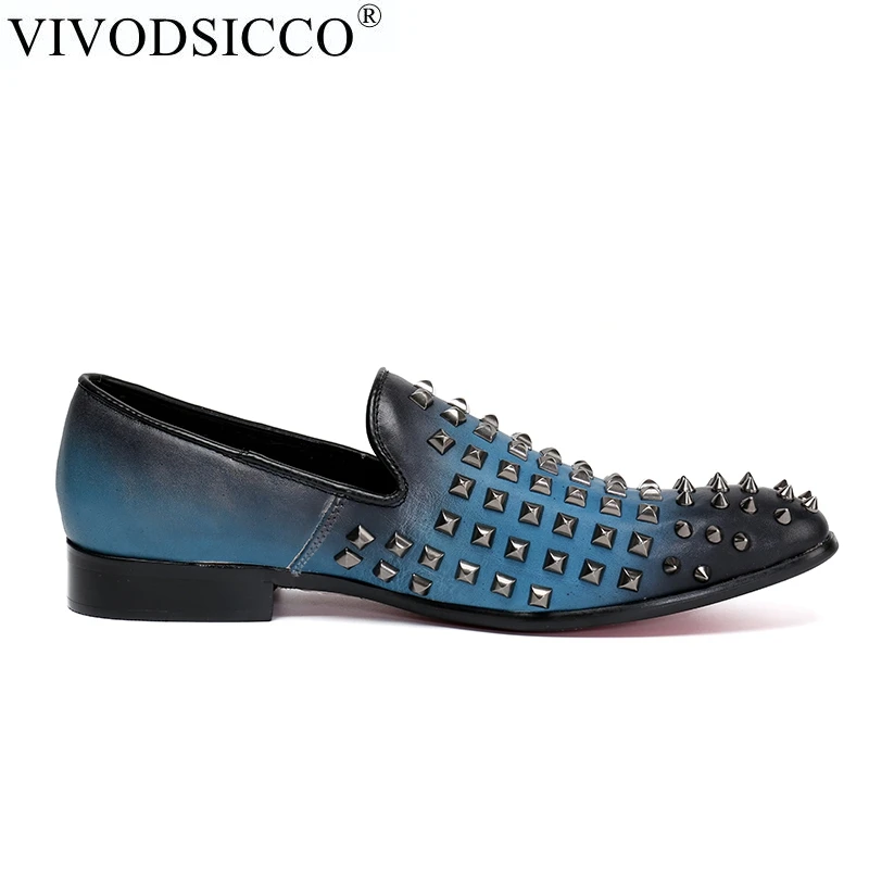 VIVODSICCO/модные мужские лоферы из натуральной кожи Zapatillas Superstar Повседневные на